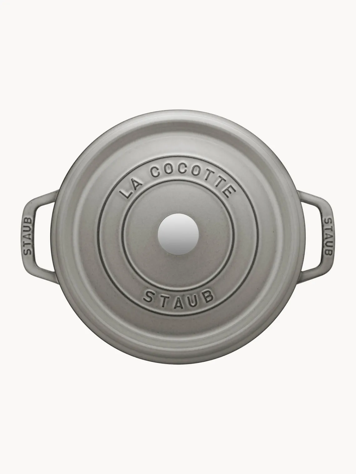 Ollas|Ollas>Staub Cocotte redonda de hierro fundido La Cocotte Gris brillante