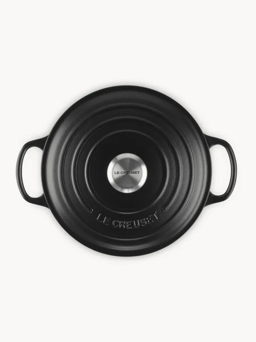 Ollas|Ollas>LE CREUSET Cocotte redonda de hierro fundido Signature Collection Negro, plateado
