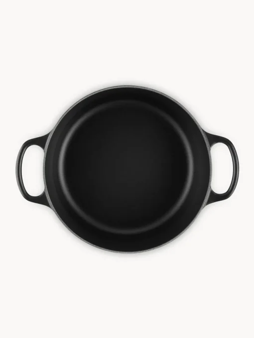 Ollas|Ollas>LE CREUSET Cocotte redonda de hierro fundido Signature Collection Negro, plateado