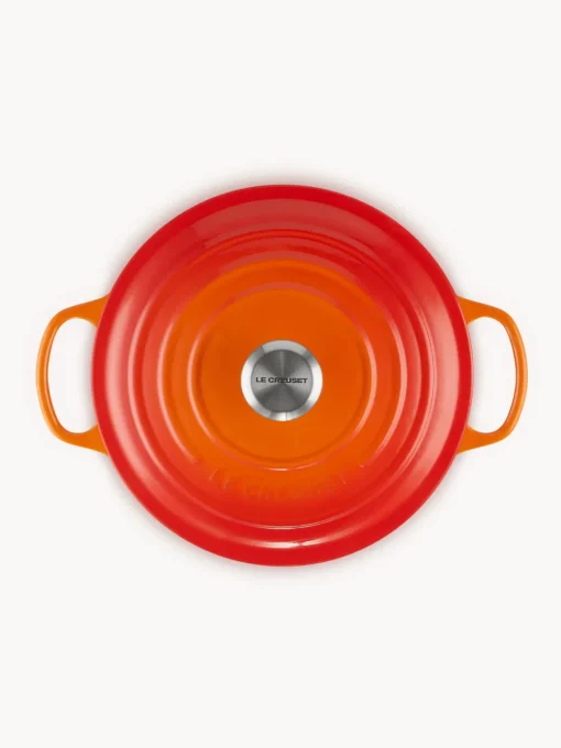 Ollas|Ollas>LE CREUSET Cocotte redondo de hierro fundido Signature Collection Tonos naranjas, plateado