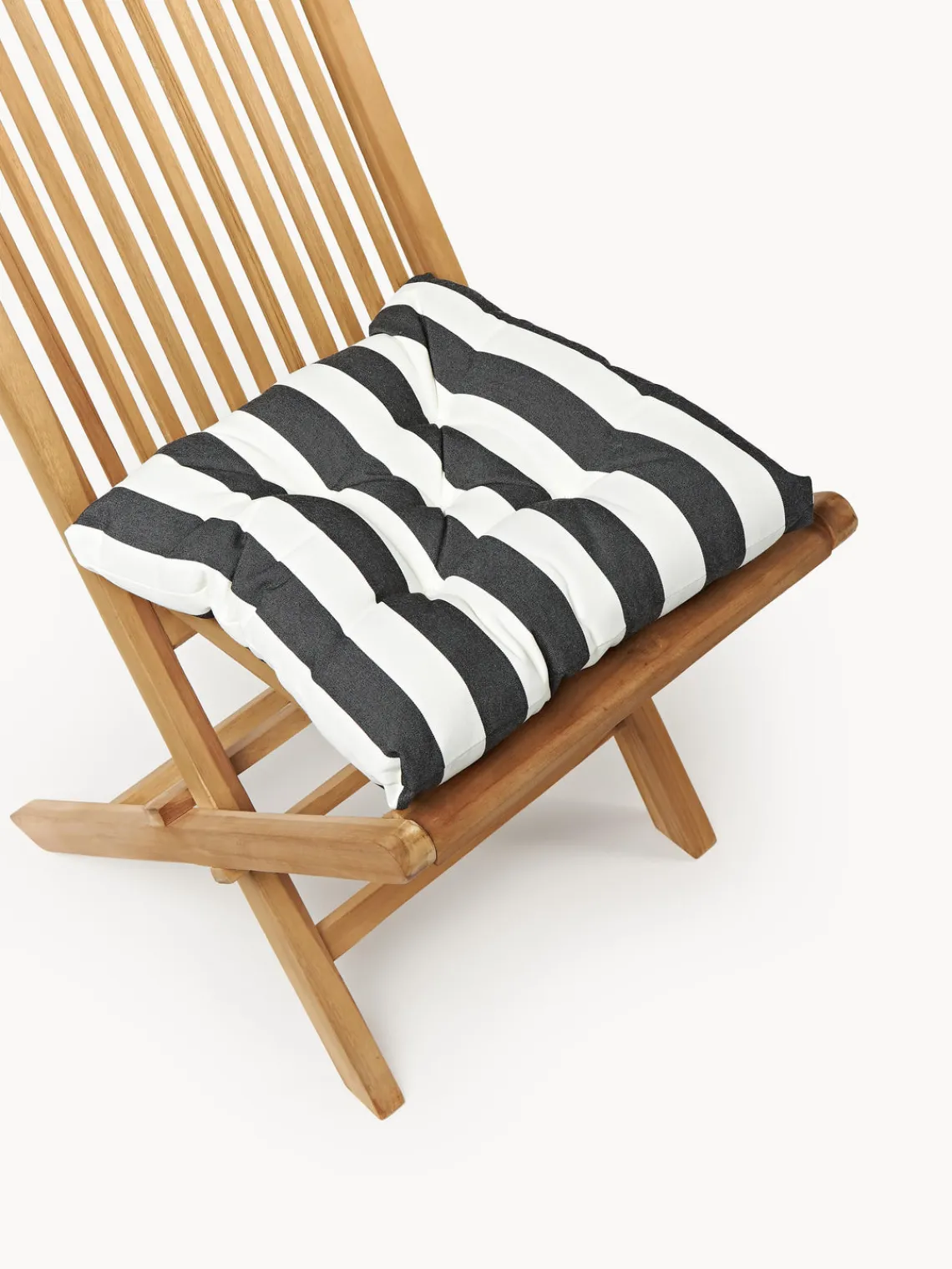 Mantas|Cojines Para Sillas>Westwing Collection Cojines de asiento para exterior Cosby, 2 uds. Blanco, negro