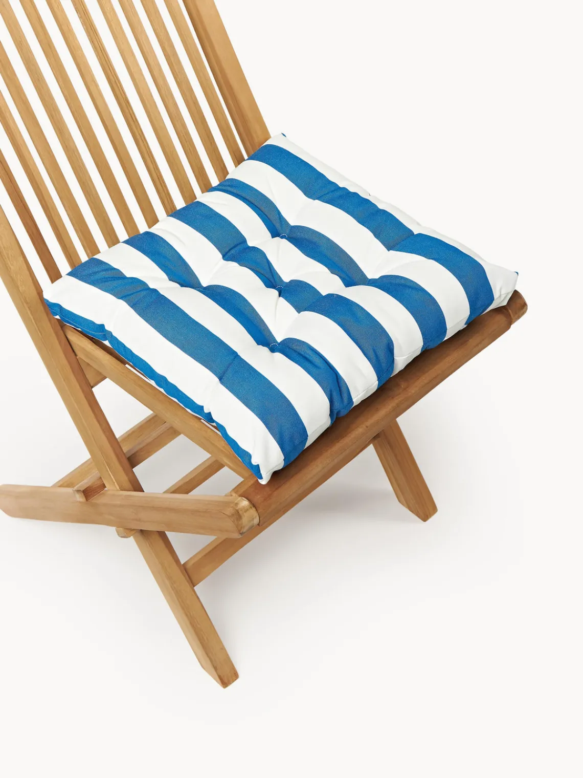 Cojines Para Sillas|Cojines Para Sillas De Jardín>Westwing Collection Cojines de asiento para exterior Cosby, 2 uds. Blanco, azul