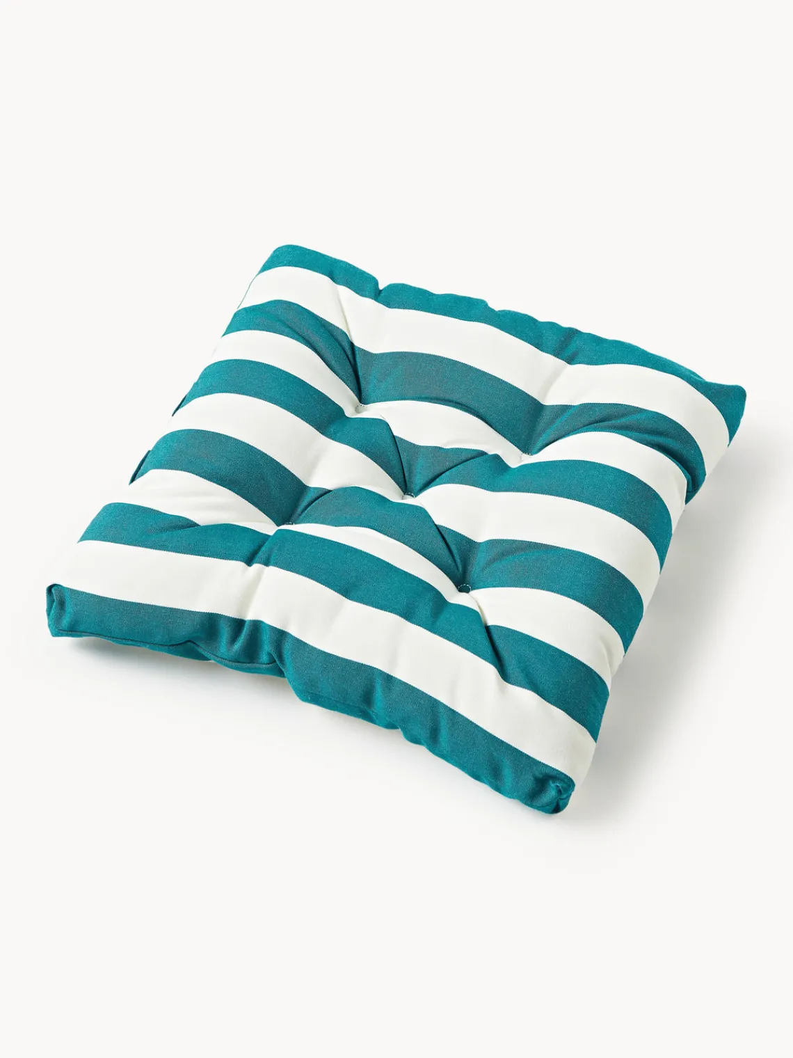 Mantas|Cojines Para Sillas>Westwing Collection Cojines de asiento para exterior Cosby, 2 uds. Blanco, verde turquesa