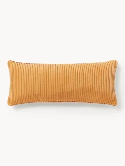 Cojines Decorativos|Mantas>Westwing Collection Cojín alargado de pana Kylen Naranja