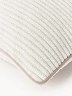 Mantas|Cojines Decorativos></noscript>Westwing Collection Cojín alargado de pana Kylen Blanco Off White, beige claro