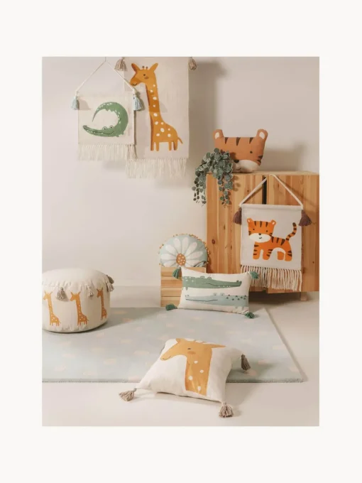 Decoración Infantil|Cojines Infantiles>benuta Cojín artesanal de algodón Savannah