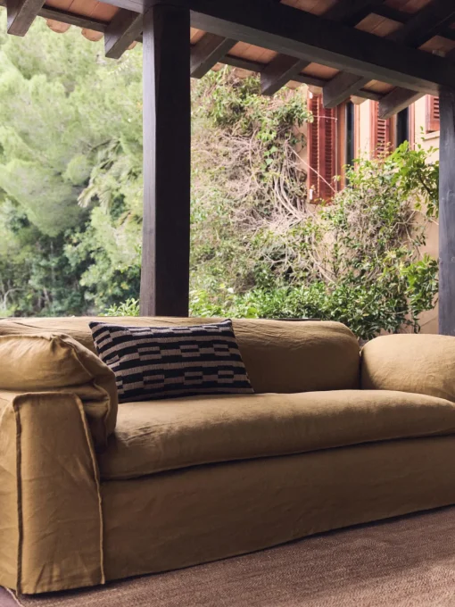 Mantas|Cojines Decorativos>HKLIVING Cojín artesanal Natural