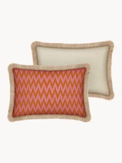 Cojines De Exterior|Cojines Decorativos>Palais Cojín artesanal para exterior Rosita Rosa palo, naranja, beige