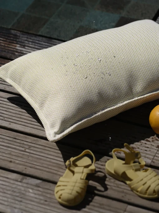 Cojines Infantiles|Decoración Infantil>Wigiwama Cojín artesanal para exterior Waye Beige claro, blanco