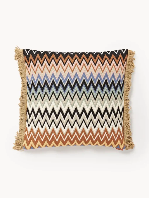 Mantas|Cojines Decorativos>Missoni Cojín con flecos Margot Multicolor, marrón