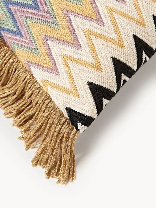 Mantas|Cojines Decorativos>Missoni Cojín con flecos Margot Multicolor, marrón