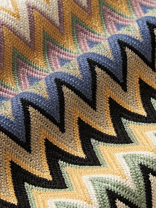 Mantas|Cojines Decorativos>Missoni Cojín con flecos Margot Multicolor, marrón