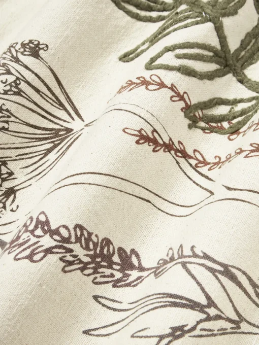 Mantas|Cojines Decorativos>Bloomingville Cojín de algodón con motivo floral Bea