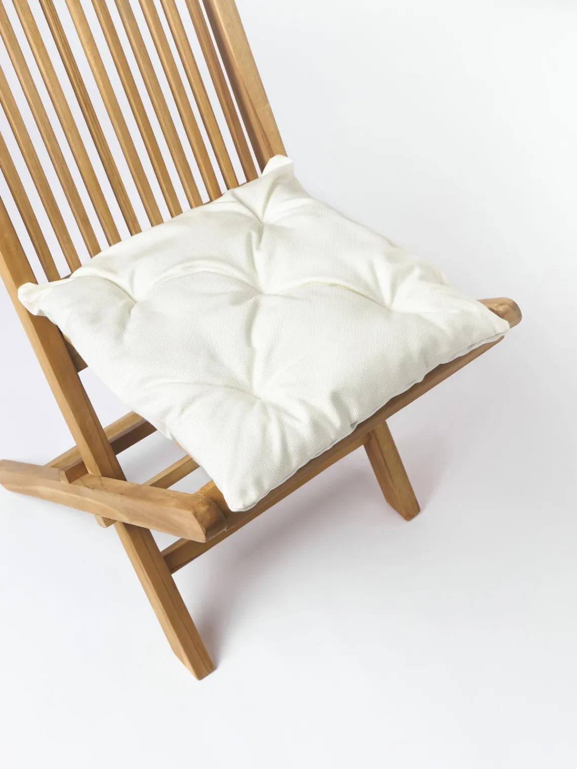 Mantas|Cojines Para Sillas>Westwing Collection Cojín de asiento para exterior Ortun Blanco Off White