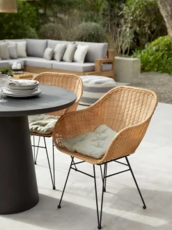 Cojines Para Sillas|Cojines Para Sillas De Jardín></noscript>Westwing Collection Cojín de asiento para exterior Ortun Beige, amarillo, azul oscuro