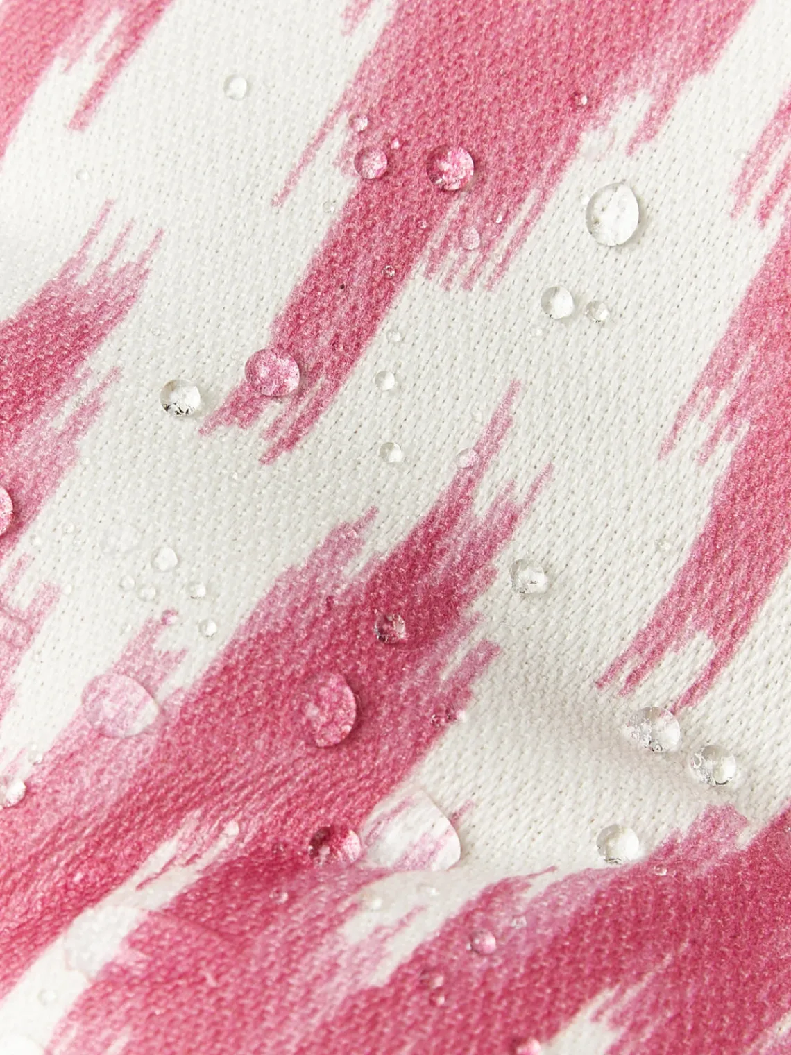 Mantas|Cojines Para Sillas>Westwing Collection Cojín de asiento para exterior con estampado ikat Maillot Rosa, blanco Off White