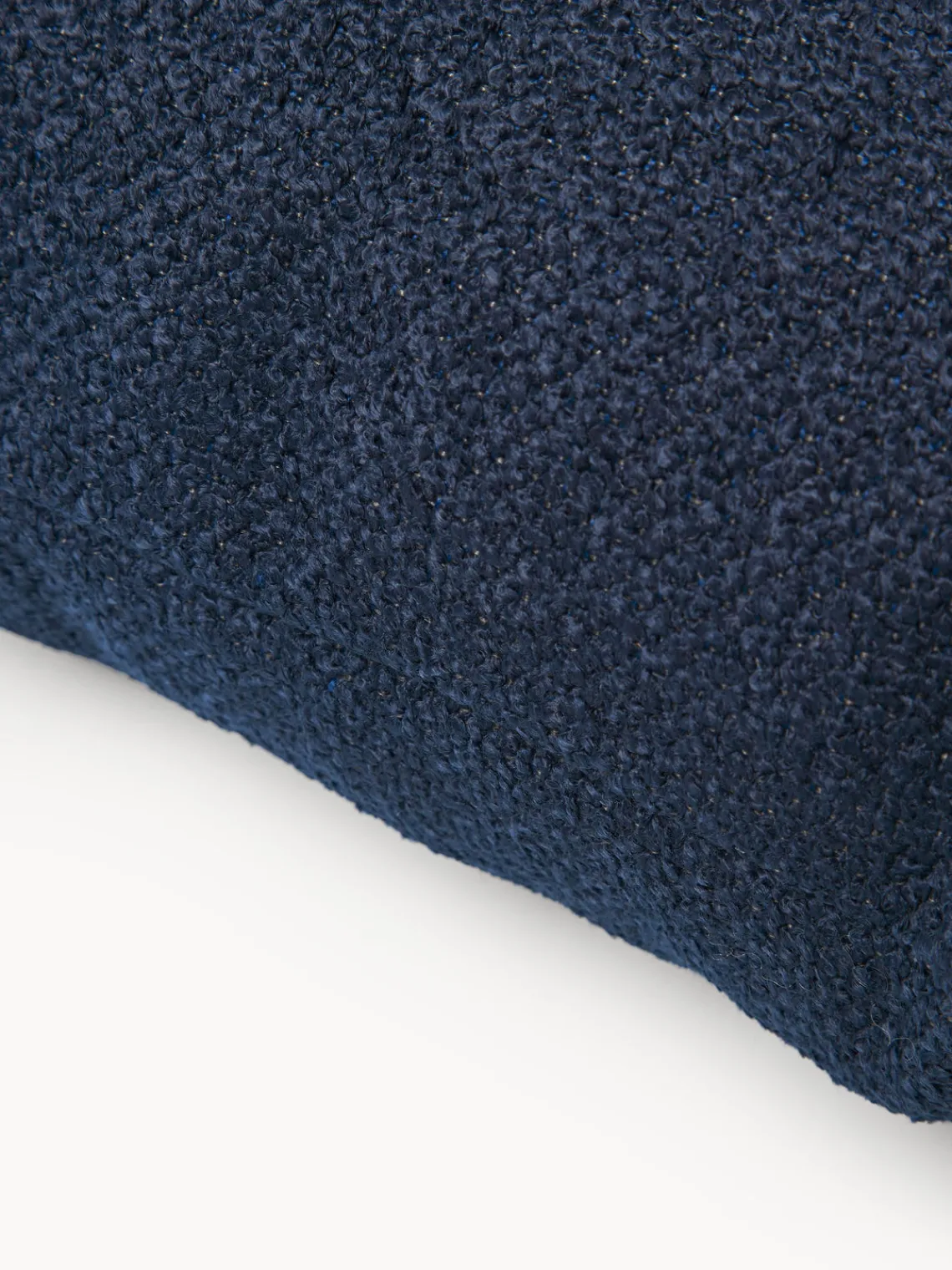 Mantas|Cojines De Exterior>Westwing Collection Cojín de exterior en tejido bouclé Alka Bouclé gris azulado