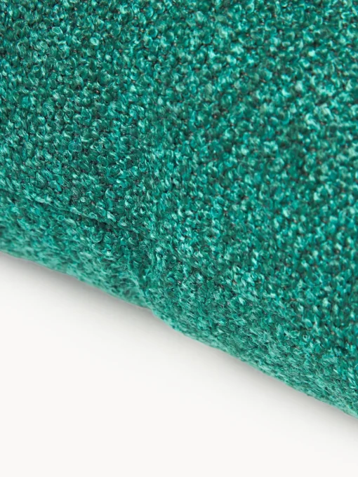 Mantas|Cojines De Exterior>Westwing Collection Cojín de exterior en tejido bouclé Alka Bouclé verde turquesa