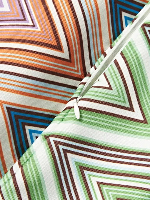 Cojines De Exterior|Cojines Decorativos>Missoni Cojín de exterior Kew Multicolor, tonos rojos y azules