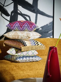 Cojines De Exterior|Cojines Decorativos>Missoni Cojín de exterior Kew Multicolor, tonos rojos
