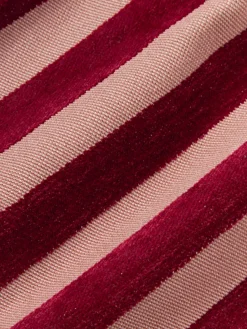 Cojines De Exterior|Cojines Decorativos></noscript>Palais Cojín de exterior reversible artesanal Laura & Jackie Blanco Off White, rosa oscuro, rojo vino