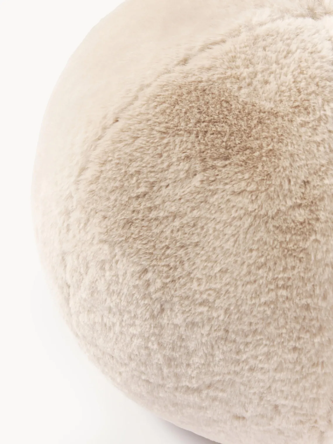 Hot Cojín decorativo redondo de piel sintética Ginny Cojines Decorativos|Cojines Decorativos