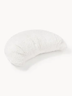 Cojines Decorativos|Mantas>Westwing Collection Cojín en forma de croissant en tejido bouclé Fraincois Blanco Off White
