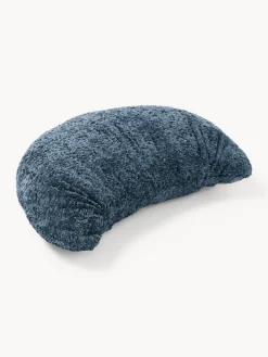 Cojines Decorativos|Mantas>Westwing Collection Cojín en forma de croissant en tejido bouclé Fraincois Gris azulado