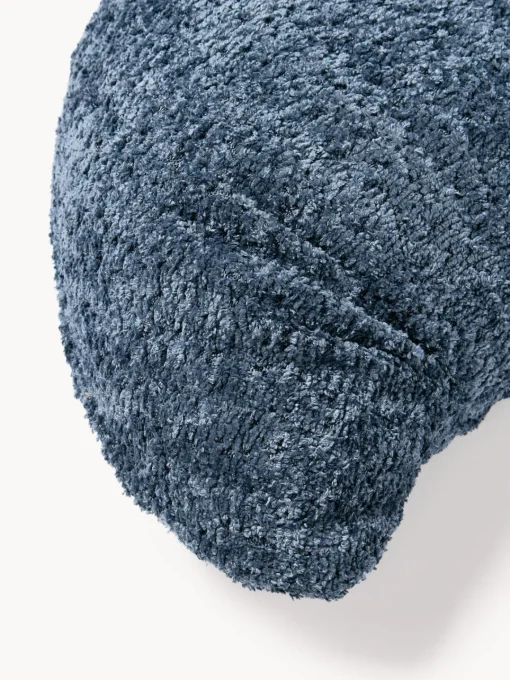 Cojines Decorativos|Mantas>Westwing Collection Cojín en forma de croissant en tejido bouclé Fraincois Gris azulado
