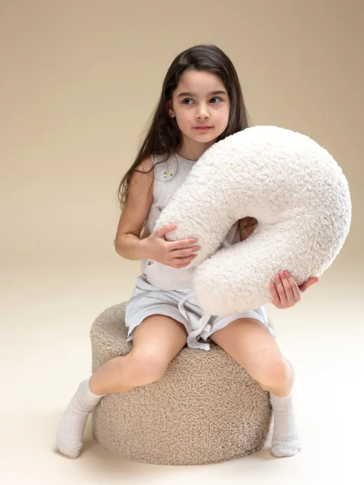 Decoración Infantil|Cojines Infantiles>Wigiwama Cojín en U de borreguillo Arch Blanco Off White