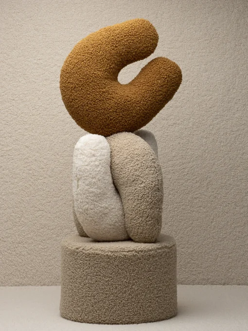 Cojines Infantiles|Decoración Infantil>Wigiwama Cojín en U de borreguillo Arch Beige claro