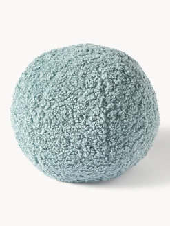 Mantas|Cojines Decorativos>Westwing Collection Cojín esférico de borreguillo Dotty Azul claro