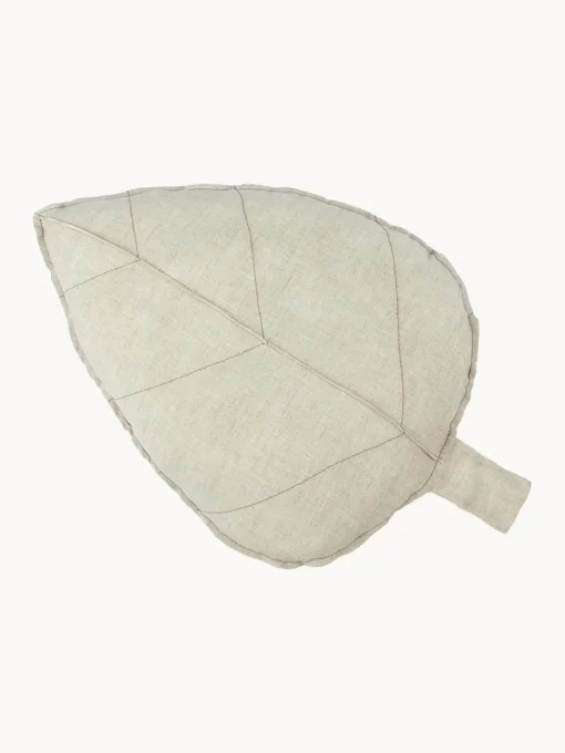 Decoración Infantil|Cojines Infantiles>Nobodinoz Cojín infantil de lino bordado L1N0 Beige claro