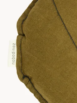 Cojines Infantiles|Decoración Infantil></noscript>Nobodinoz Cojín infantil de lino bordado L1N0 Verde oliva