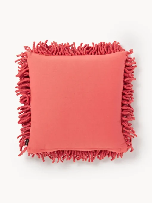 Mantas|Cojines Decorativos>HKLIVING Cojín mullido artesanal Rugged Rojo