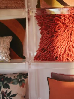 Mantas|Cojines Decorativos></noscript>HKLIVING Cojín mullido artesanal Rugged Rojo