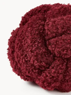Cojines Decorativos|Mantas></noscript>Westwing Collection Cojín nudo de borreguillo Dotty Rojo vino