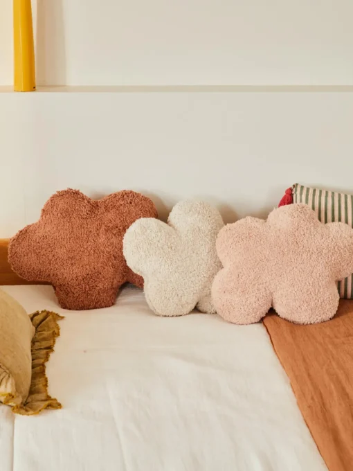 Decoración Infantil|Cojines Infantiles>Lorena Canals Cojín peluche artesanal de algodón Clouds Terracota