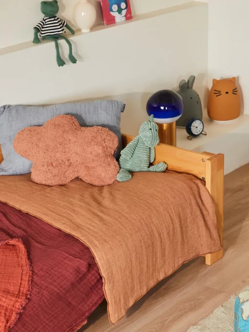 Decoración Infantil|Cojines Infantiles>Lorena Canals Cojín peluche artesanal de algodón Clouds Terracota