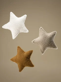 Decoración Infantil|Cojines Infantiles></noscript>Wigiwama Cojín peluche de borreguillo Star Beige claro