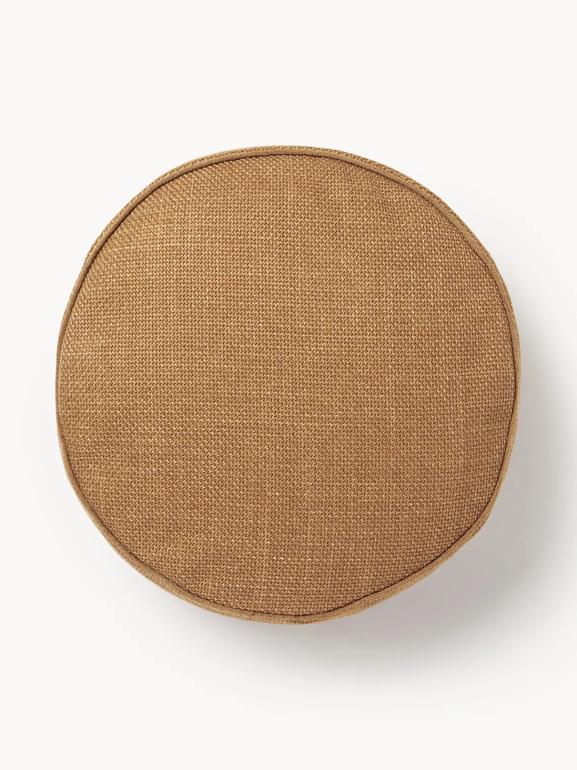 Cojines Decorativos|Mantas>Westwing Collection Cojín redondo decorativo con ribete Aya Amarillo mostaza