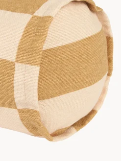 Decoración Infantil|Cojines Infantiles></noscript>Nobodinoz Cojín rulo de algodón Vibes Ocre, blanco crema