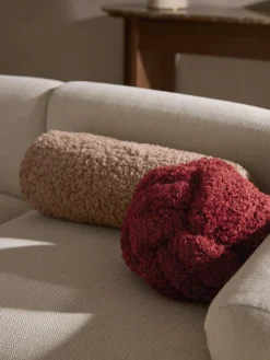 New Cojín rulo de borreguillo Dotty Mantas|Cojines Decorativos