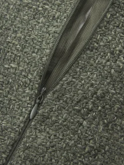 Sale Cojín rulo en tejido bouclé con ribete Aya Mantas|Cojines Decorativos