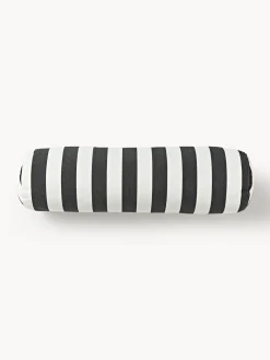 Cojines De Exterior|Cojines Decorativos>Westwing Collection Cojín rulo para exterior Cosby Blanco, negro