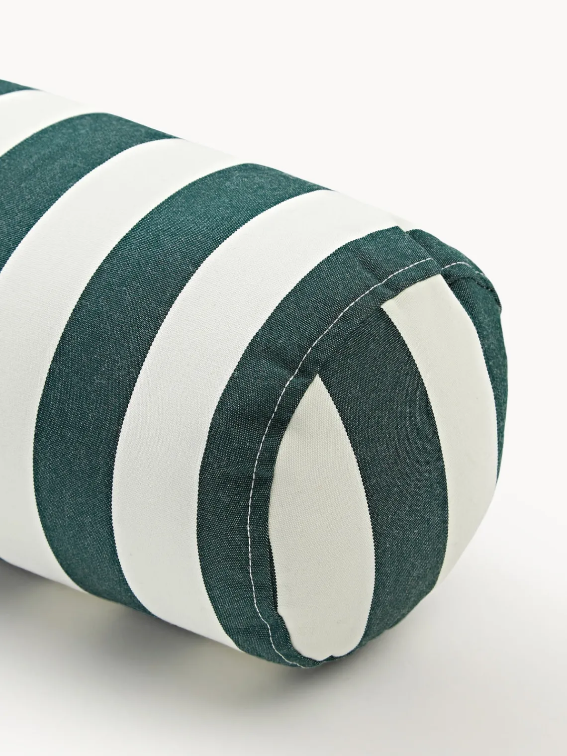 Mantas|Cojines De Exterior>Westwing Collection Cojín rulo para exterior Cosby Blanco, azul petróleo