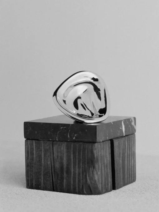 Jarrones|Jarrones>Hein Studio Colgador artesanal Ripple Plateado