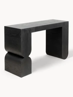 Discount Consola artesanal de madera Curve Mesas Consola|Consolas