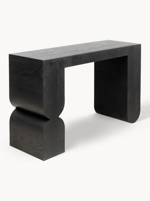 Discount Consola artesanal de madera Curve Mesas Consola|Consolas