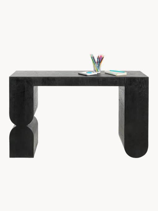 Discount Consola artesanal de madera Curve Mesas Consola|Consolas